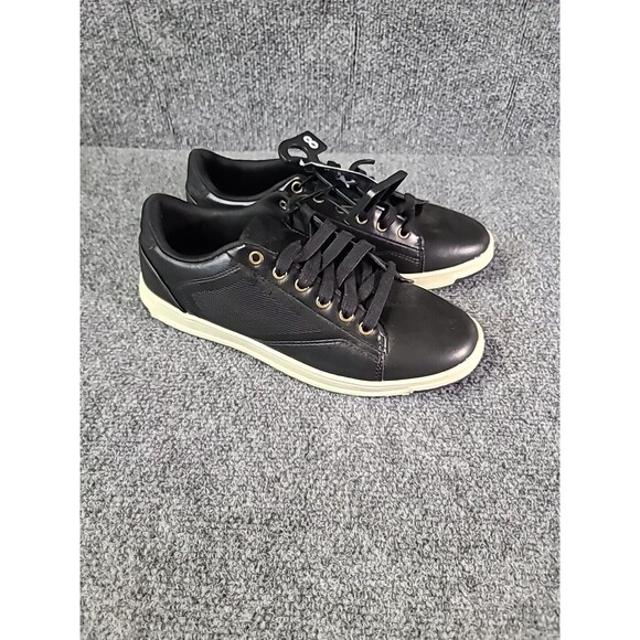 NWT NEW Men’s Black Sneakers by George Size 8 MEMORY FOAM - Picture 4 of 8